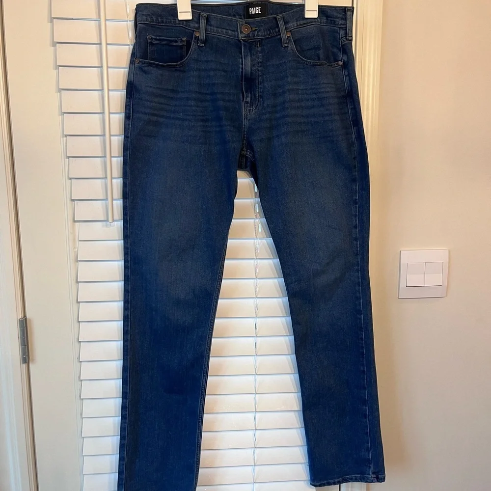 PAIGE Men's Slim Straight Jeans Size 36x32